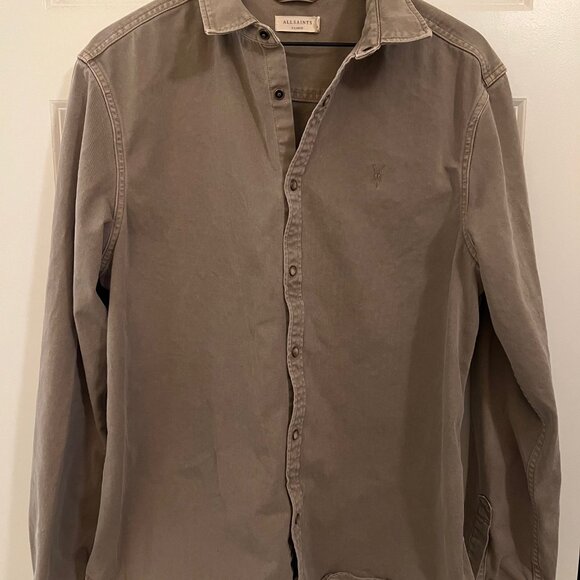 Allsaints All saints Button up long sleeve size XL - Picture 3 of 4